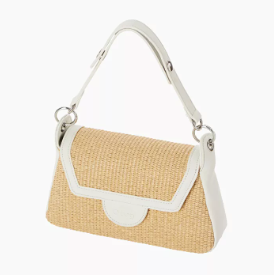 ЧАНТА O BAG PARIS RAFFIA MILK