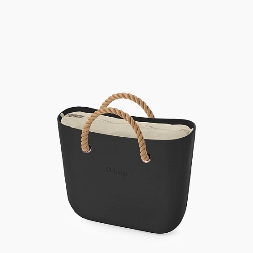 ЧАНТА OBAG BLACK NATURALS ROPES